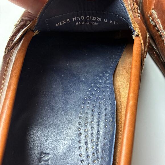 Cole Haan Grant Canoe Driving Penny Loafers Men\'s 11.5 Chestnut Brown Leather main image 4